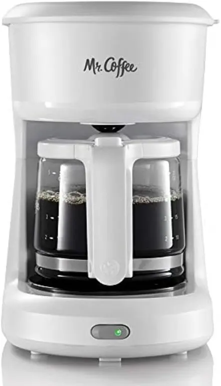 Mr. Coffee 2134286 ® 5-Cup Mini Brew Switch Coffee Maker, White