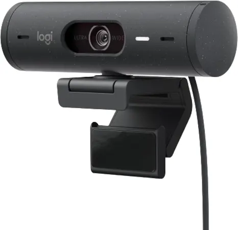 Logitech Brio 500 Full HD Webcam with Auto Light Correction, show Mode, Dual Noise Reduction Mics, Webcam Privacy Cover, Works with Microsoft Teams, Google Meet, Zoom, USB-C Cable, Streaming -Graphite