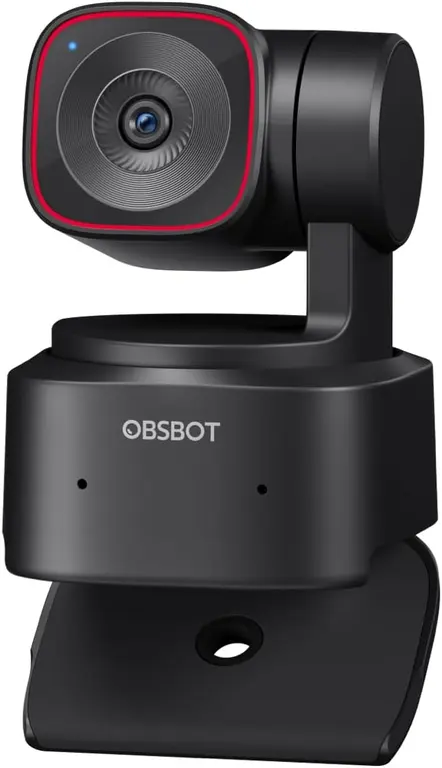 OBSBOT Tiny 2 Lite 4K Webcam for PC, AI Tracking PTZ Streaming Camera with 1/2" Sensor, Gesture Control, 60 FPS, HDR, Microphones, Web Camera for Desktop Computer, Laptop, Meeting, Video Calls, etc.