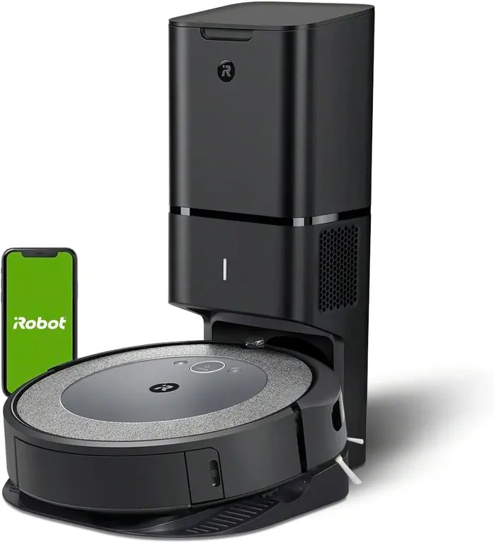 iRobot Roomba i3+ EVO (3550) Self-Emptying Robot Vacuum – Now Clean by Room with Smart Mapping, Empties Itself for Up to 60 Days, Works with Alexa, Ideal for Pet Hair, Carpets, Roomba i3+