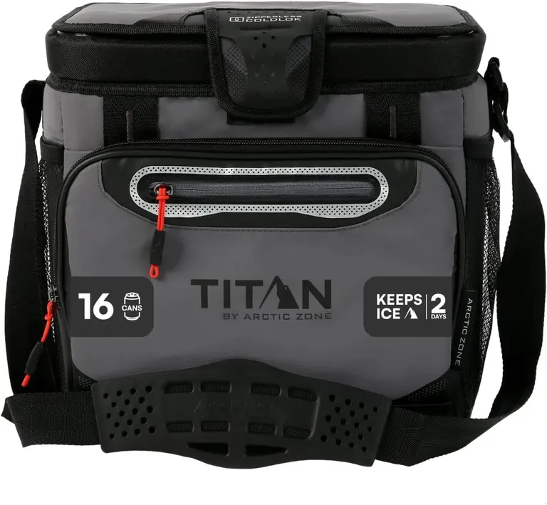 Titan by Arctic Zone Deep Freeze Cooler - Zipperless Hardbody Cooler - Deep Freeze Insulation, HardBody Liner, and SmartShelf