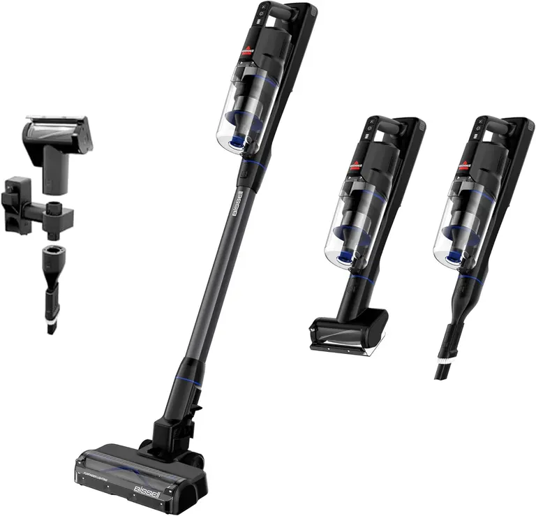 Bissell PowerClean FurGuard 280W Self-Standing Cordless Vacuum w/Self-Cleaning Brush Roll, Strong Suction, Removeable Battery, Wall Mount, Upholstery Tool & Bright Headlights