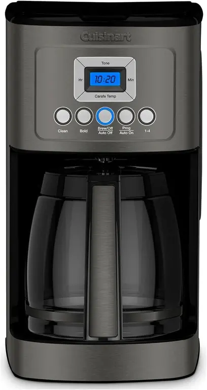 Cuisinart 14-Cup Coffee Maker, Programmable PerfecTemp Glass Carafe Coffee Machine with 1-4 Cup Setting, Brew Strength Control and Pause, Stainless Steel, DCC-3200BKSNAS, Black | 14-Cup Glass Carafe, Perfectemp Heating, 24-Hour Programmability, Brew Strength Control, 1-4 Cup Setting, Brew Pause