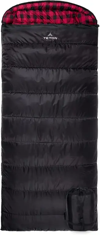 Teton Celsius XXL Sleeping Bag, Cold Weather Sleeping Bags for Adults and Kids, Camping Made Easy and Warm. Compression Sack Included