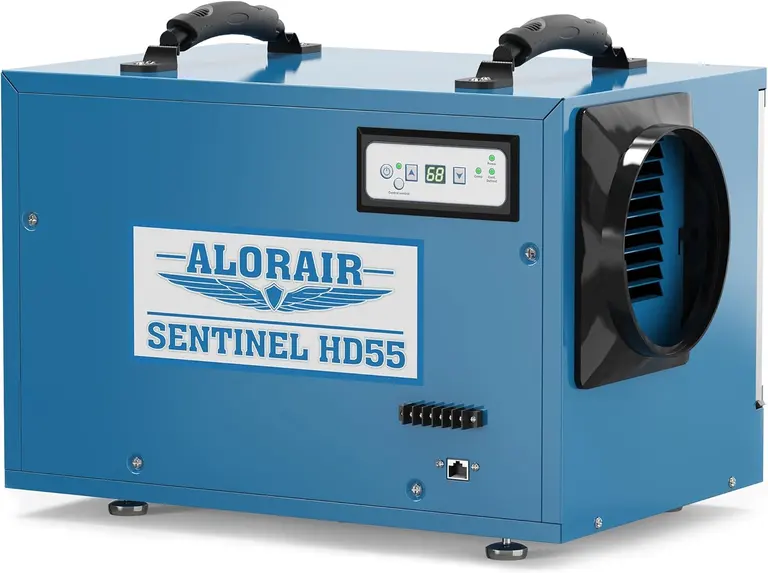 ALORAIR Commercial Dehumidifier 113 Pint, with drain Hose for Crawl Spaces, Basements, Industry Water Damage Unit, Compact, Portable, Auto Defrost, Memory Starting, Sentinel HD55