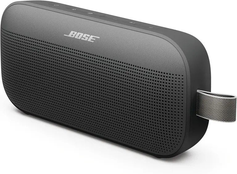 Bose SoundLink Flex Bluetooth Speaker (2nd Gen) - Portable Outdoor Speaker with Hi-Fi Audio, Waterproof and Dustproof, USB-C, Up to 12 Hours Battery Life, Black