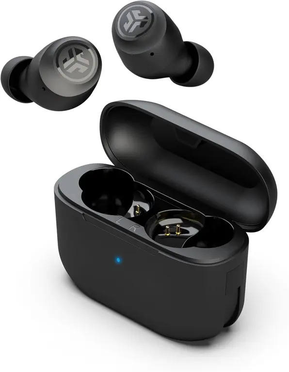 JLab, Go Air Pop, True Wireless Earbuds, Bluetooth 5.1, Dual Connect, IPX4, EQ3 Sound Settings, Black
