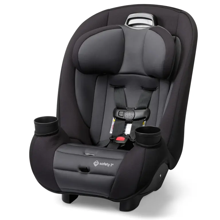 Safety 1st Ellaris 3-in-1 Convertible Car Seat, Slim Fit Design, Rear & Forward-Facing, 5-Position Headrest, Travel-Friendly with Machine-Washable Seat Pad, Smokey Haze