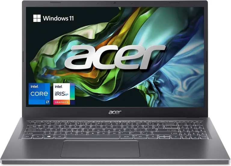 acer Aspire 5 15 Slim Laptop | 15.6" FHD (1920 x 1080) IPS |Core i7-1355U | Intel Iris Xe Graphics | 16GB LPDDR5 | 512GB Gen 4 SSD | Wi-Fi 6E | USB4/Thunderbolt 4 | Backlit KB | A515-58M-7570, Gray
