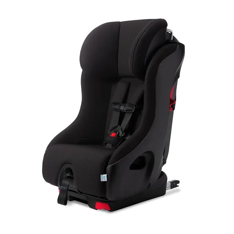Clek Foonf Convertible Car Seat with Rigid LATCH, Crumple Zone safety system, Adjustable Headrest, Reclining Design, Anti-Rebound Bar & Flame Retardant-Free (Railroad Ziip)