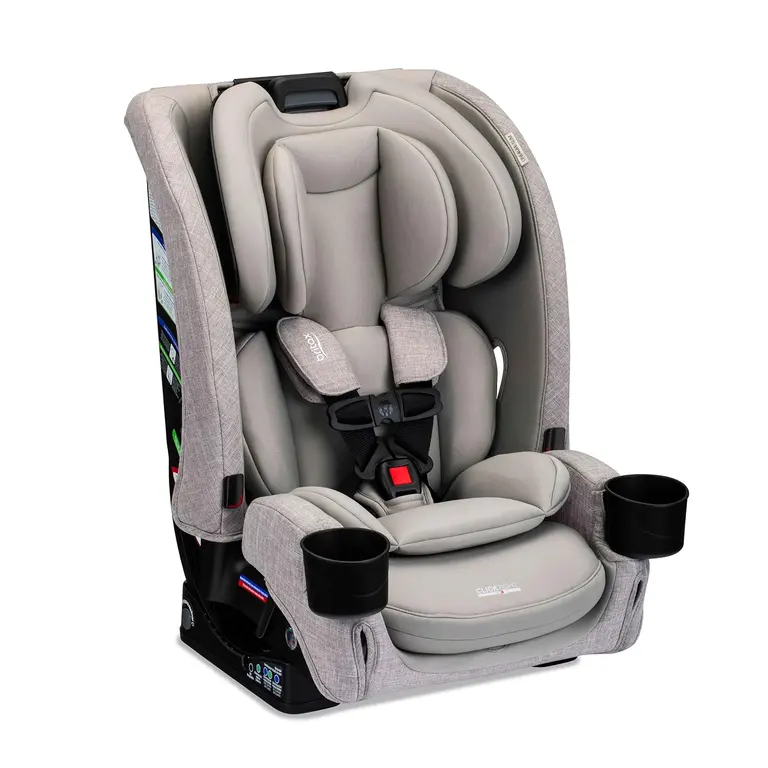 Britax One4Life Slim All in One Car Seat, Up to 10 Years Use — Parchment | Rear Facing, Forward Facing, & Booster Mode, 17.5” Slim Car Seat Design, Easy Installation With ClickTight, SafeWash Fabrics