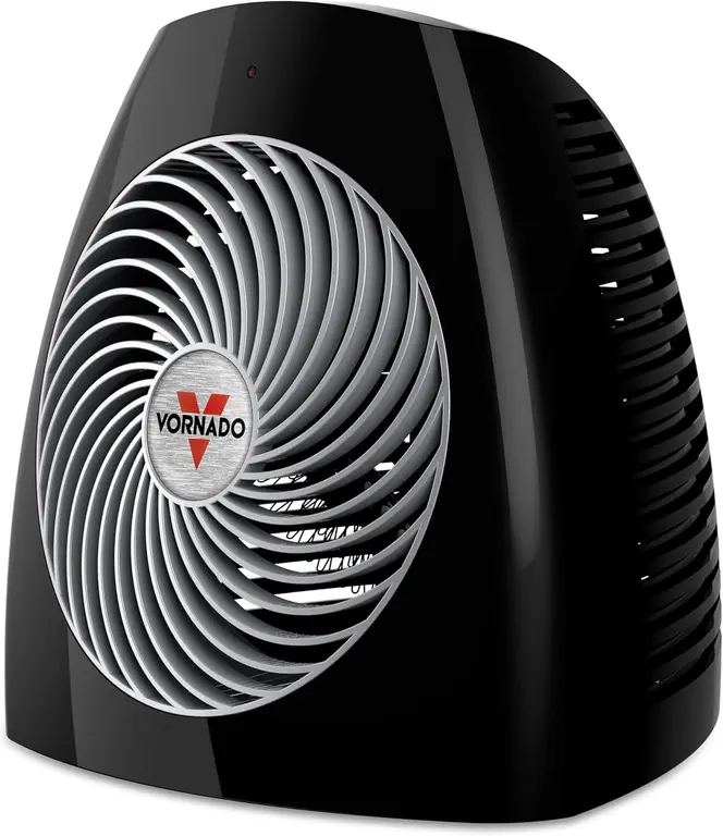Vornado MVH (2025) Space Heater, 3 Heat Settings, Adjustable Thermostat, Tip-Over Protection, Auto Safety Shut-Off System, Indoor Use, Whole Room Heating, Black