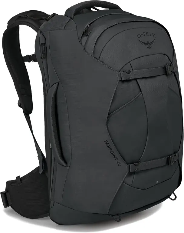 Osprey Farpoint 40L Men's Travel Backpack, Tunnel Vision Grey